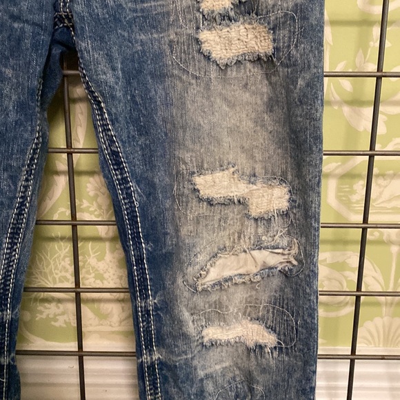 34 x 32 Affliction Black Premium muddy/distressed jeans - Picture 11 of 15